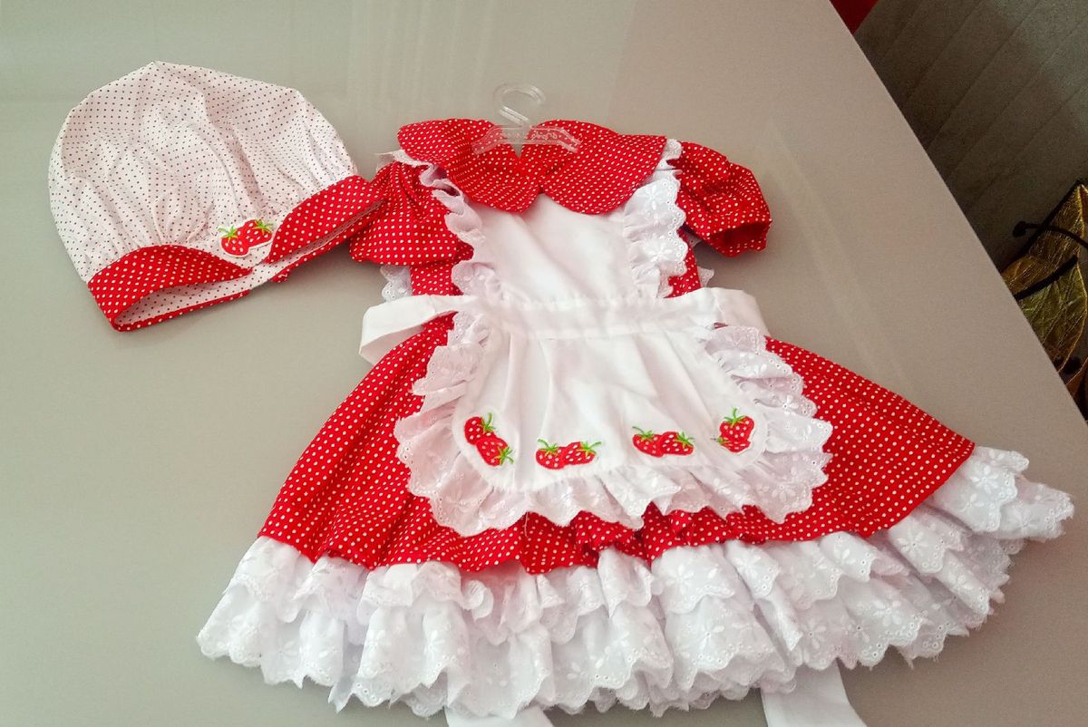 vestido do moranguinho