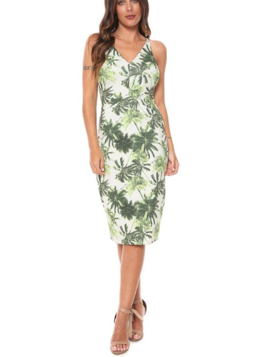 vestido verde morena rosa