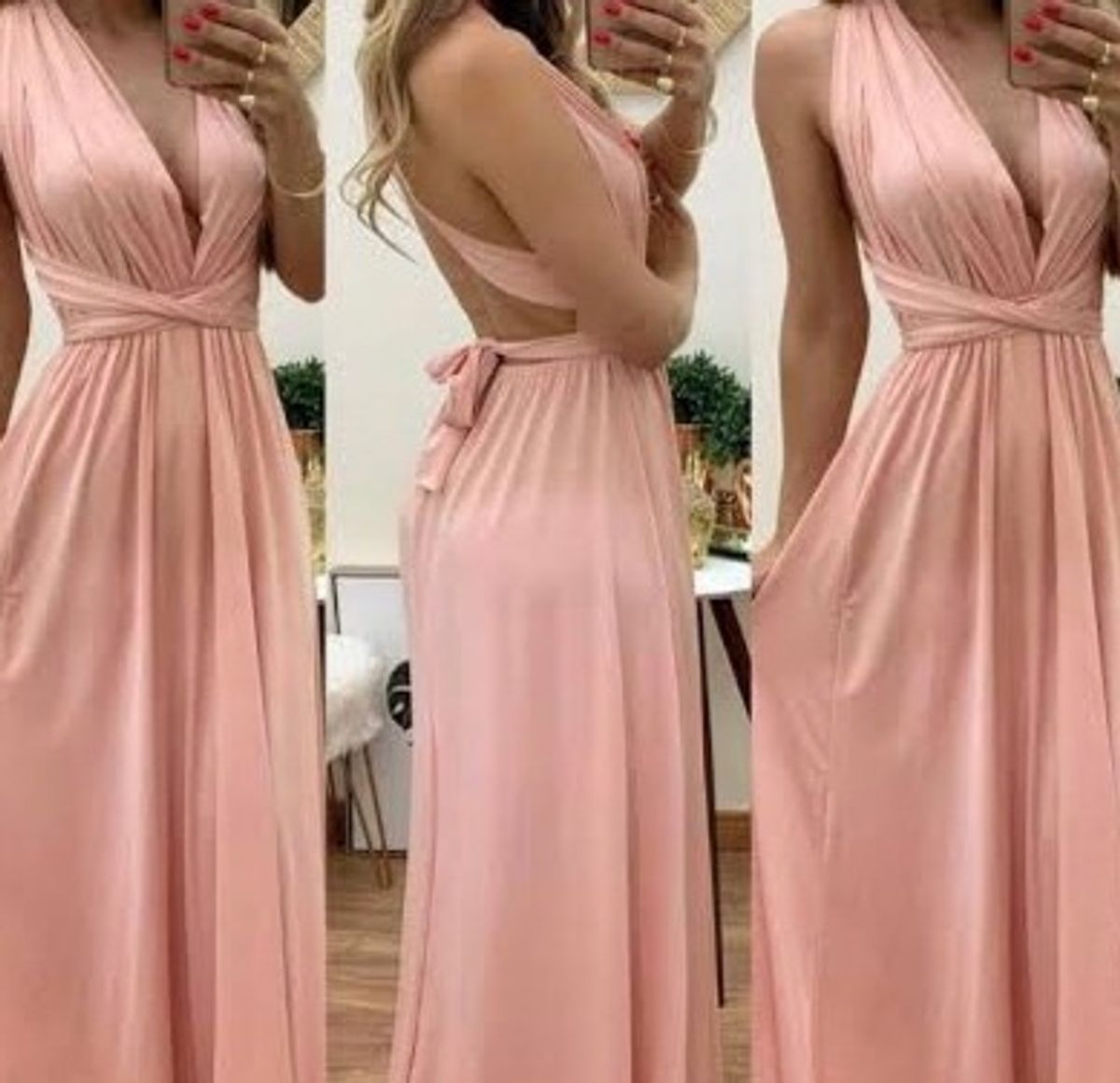 vestido multiformas rose