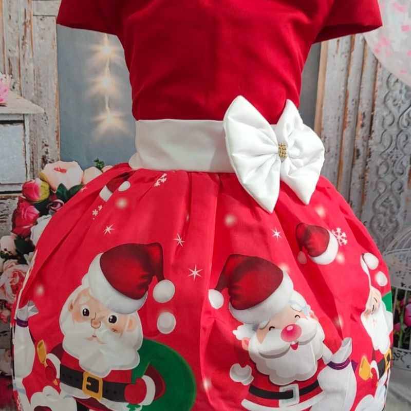 Vestido natal fashion menina