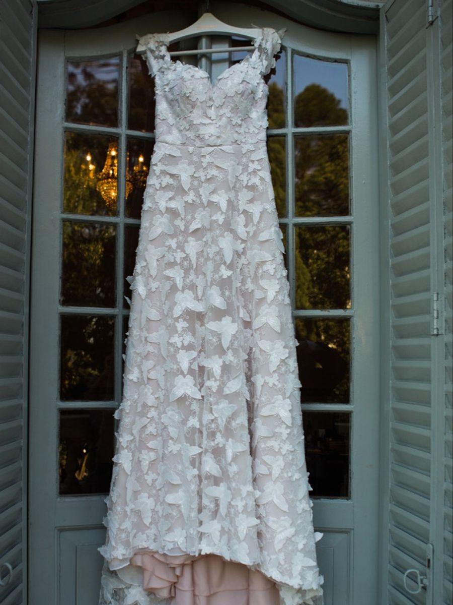 vestido de noiva de borboleta