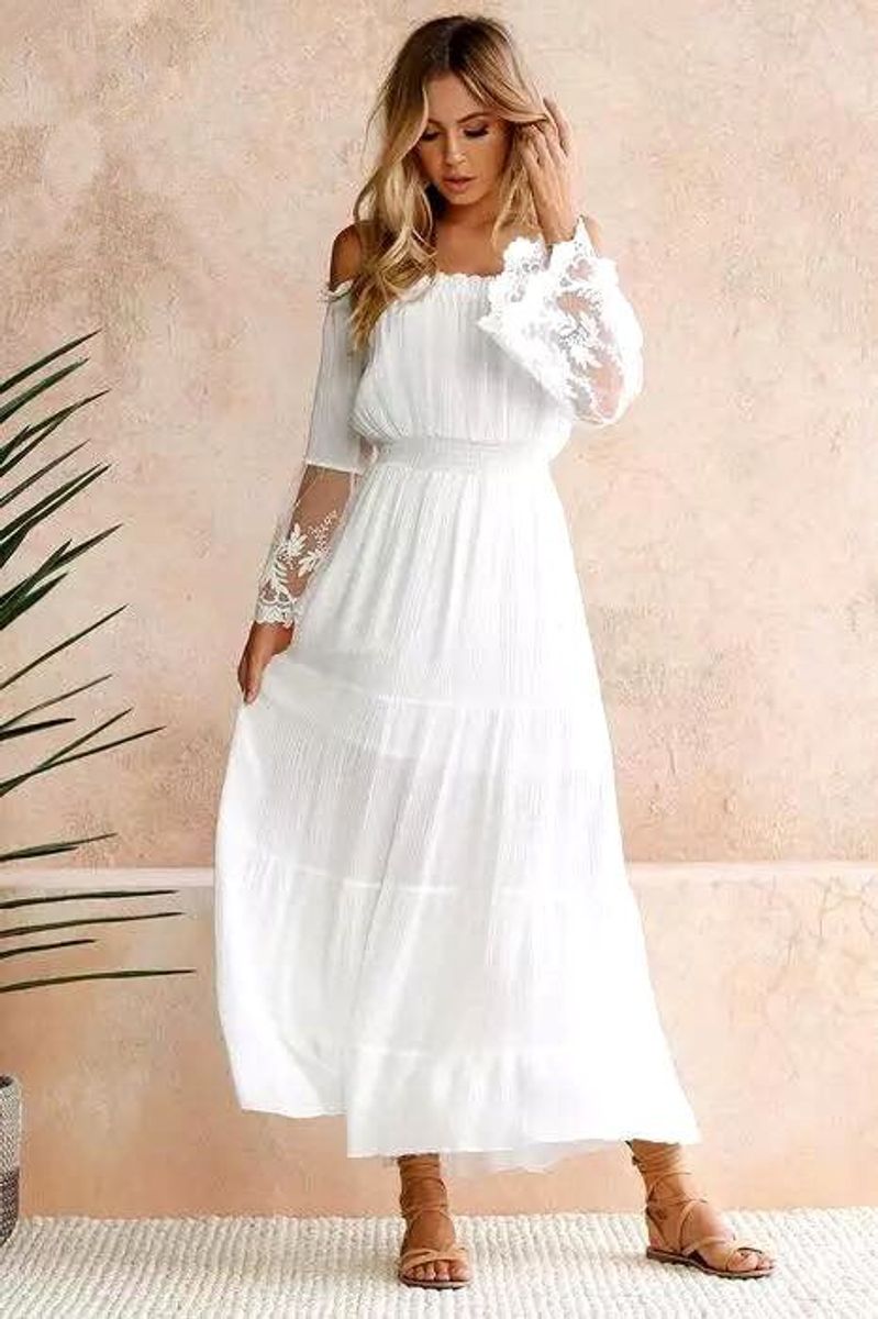 vestido branco casamento praia