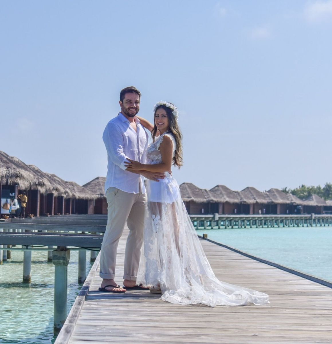 vestido casamento na praia