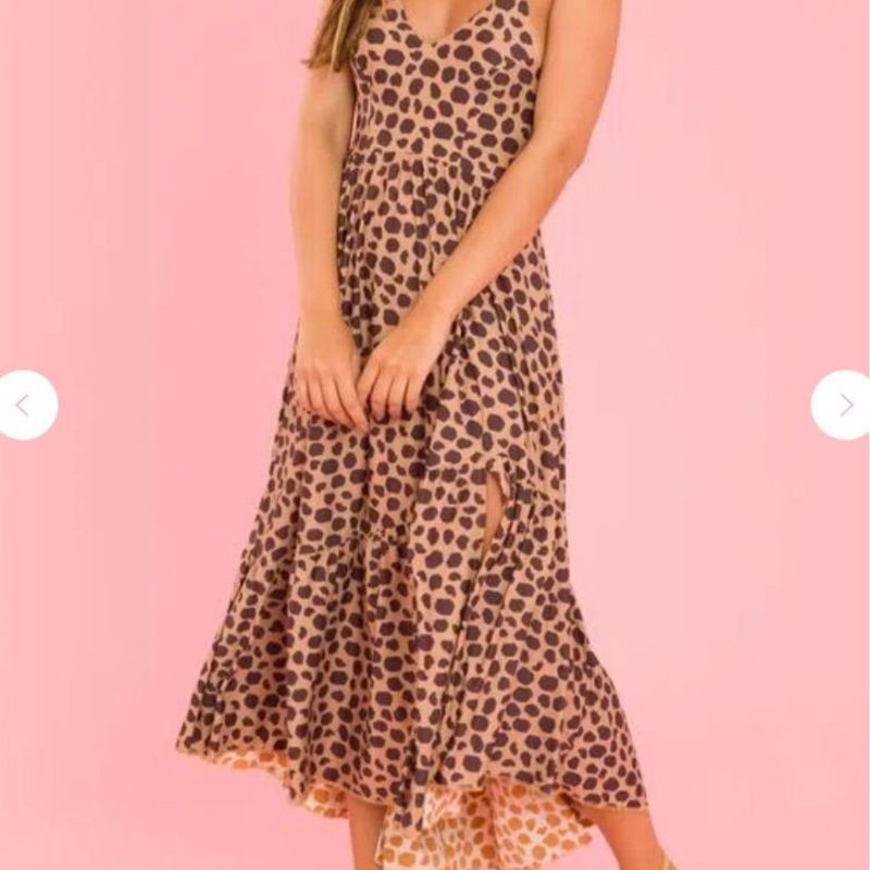 Vestido Onça Animal Print Vestido Feminino Sislla Usado 86781725