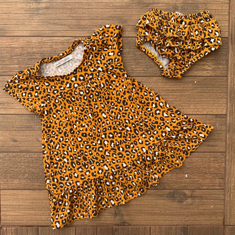 Vestido de hot sale oncinha infantil