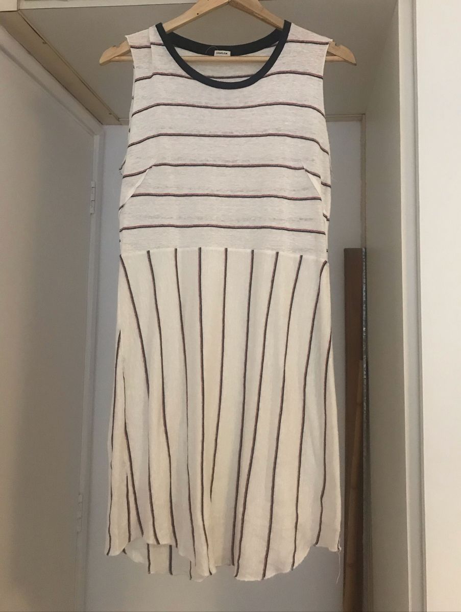 vestido osklen listrado