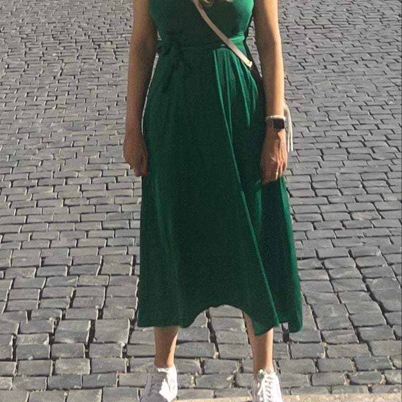 Vestido Oysho Verde Esmeralda | Oysho Usado 111250694 | enjoei