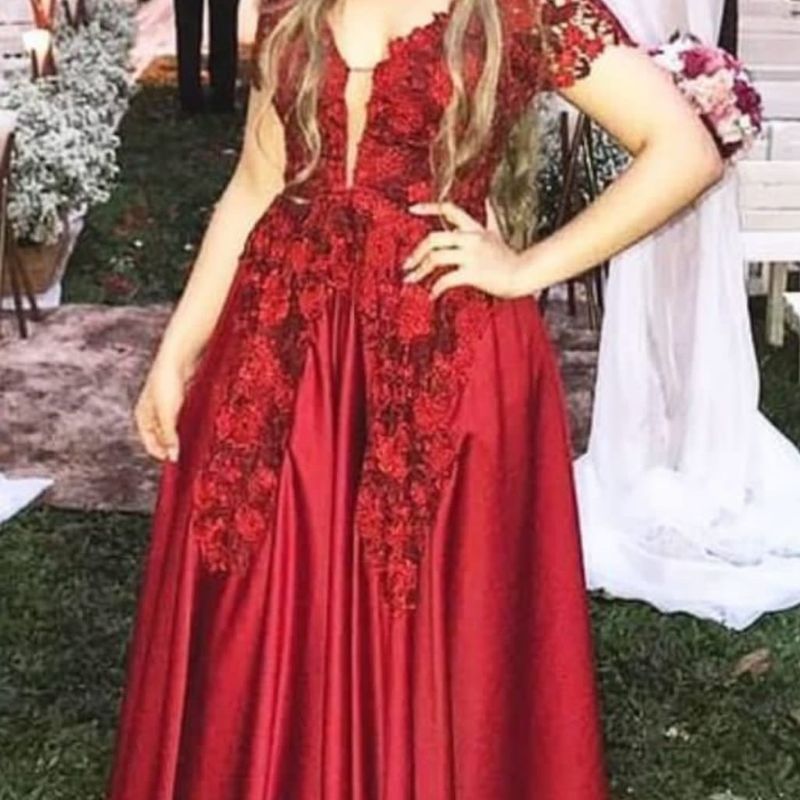 Vestido de formatura estilo sales princesa