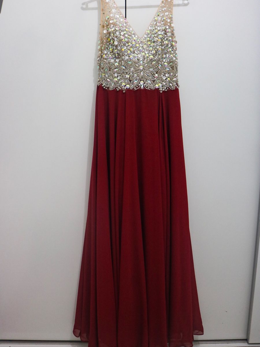pedraria para vestido marsala