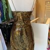 vestido peetê dourado - tubinho 