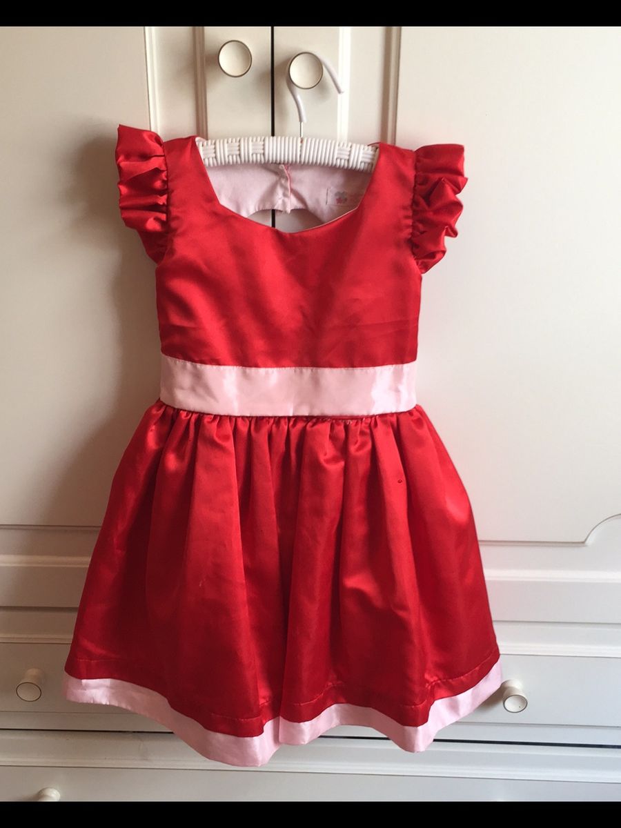 vestido da peppa vermelho