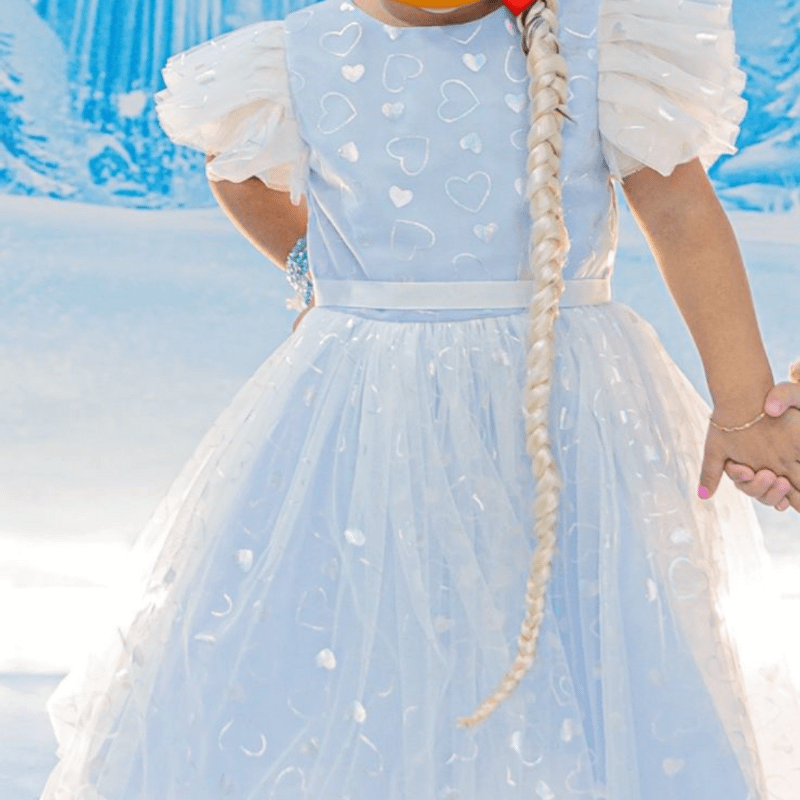 Vestido Azul Arvore Magica Roupas Infantil Fantasia Infantil