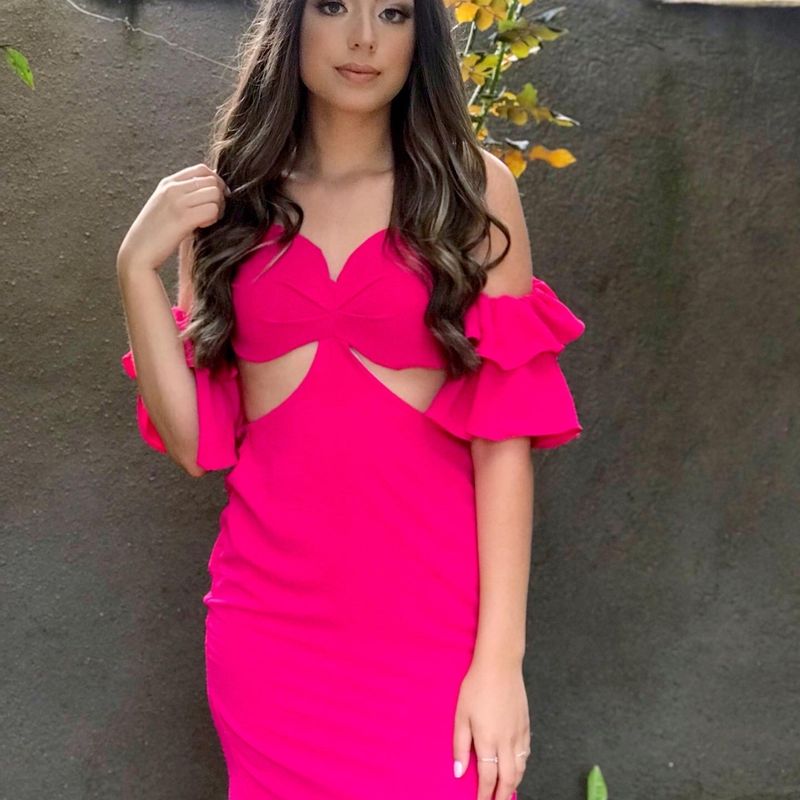 Vestido 2024 pimenta rosa