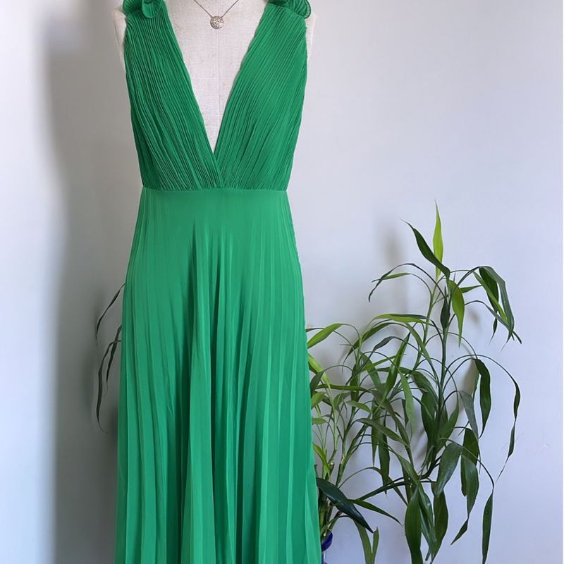 Vestido sales zara plissado