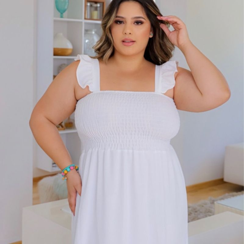 Três Marias Vestido Plus Size Off White Vestido Plus Size Feminino