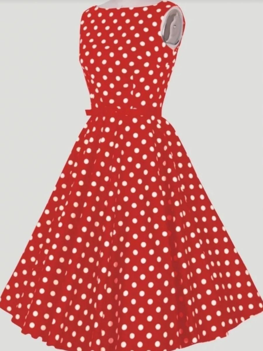 vestido rodado anos 80