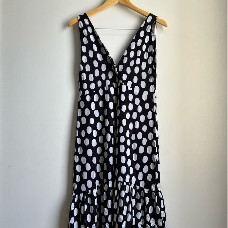 Vestido Poá Preto e Branco Maria Filó Maria Filó Nunca Usado