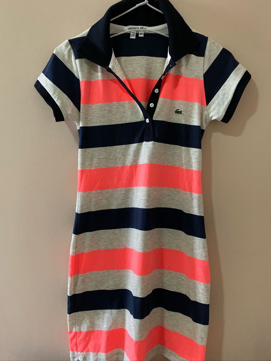 vestido polo da lacoste