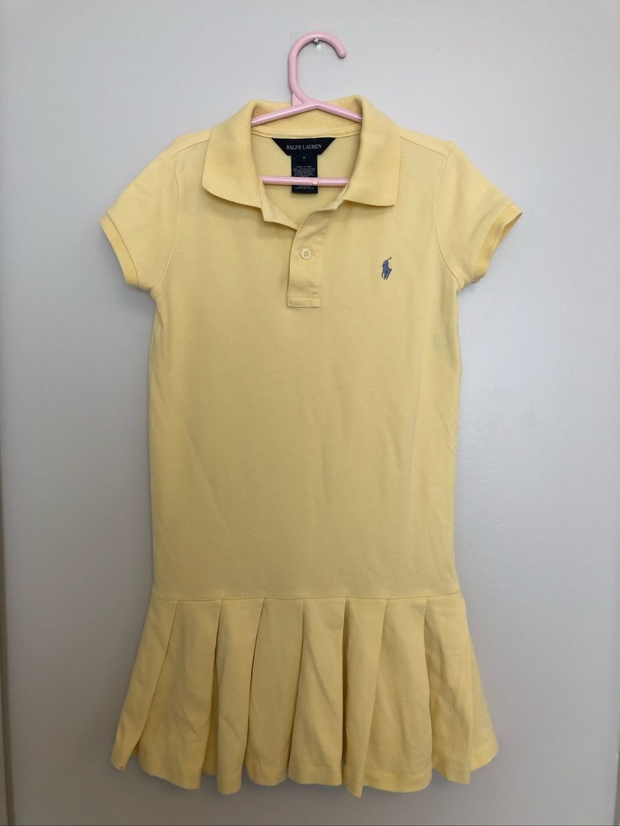 vestido polo amarelo
