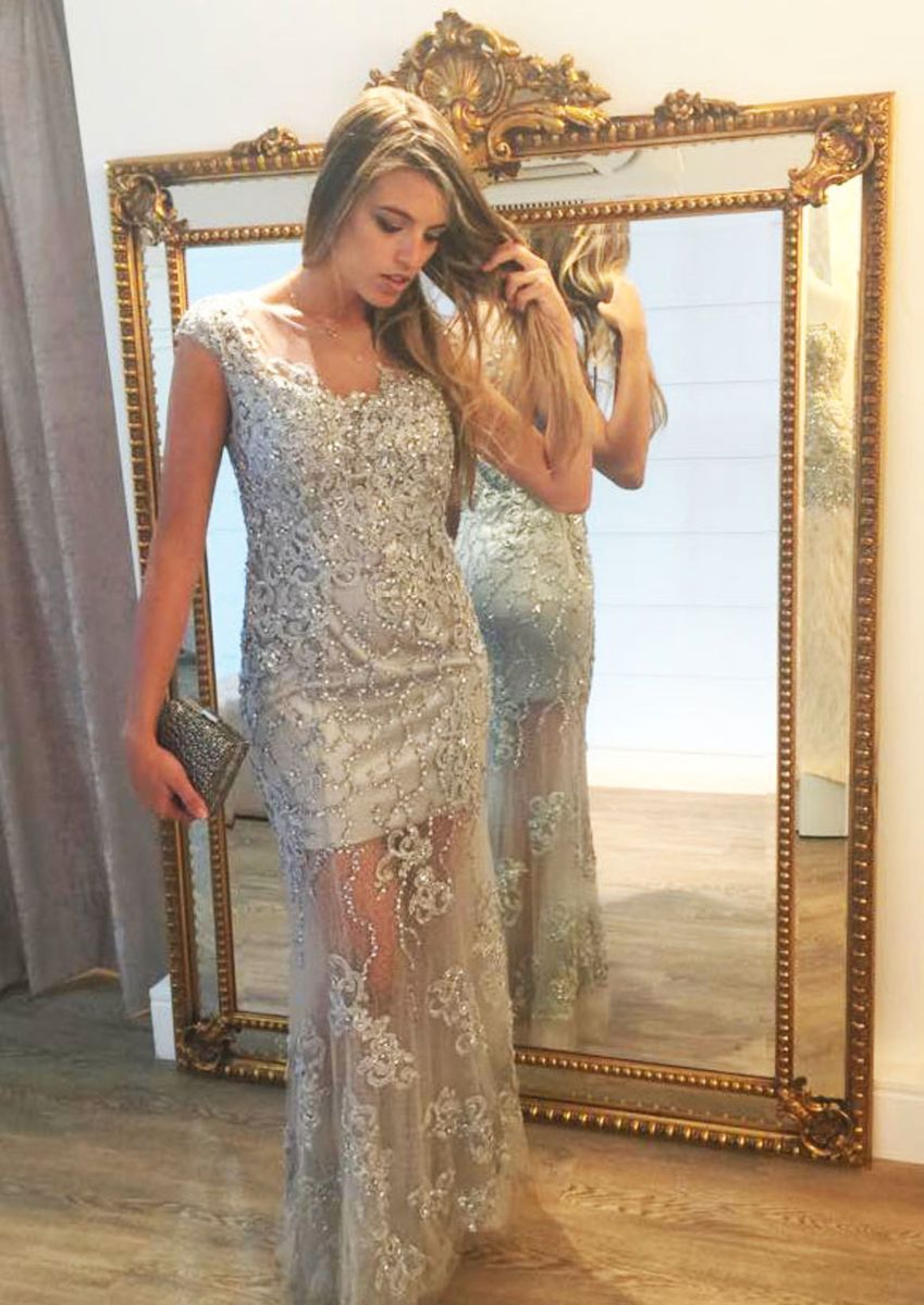 Vestido store prata casamento