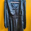 vestido preto animal print manga longa da blue steel - outros renner - blue steel