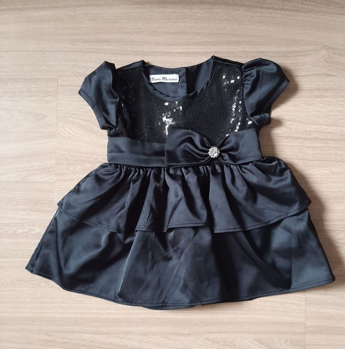 Vestido preto hot sale bebe