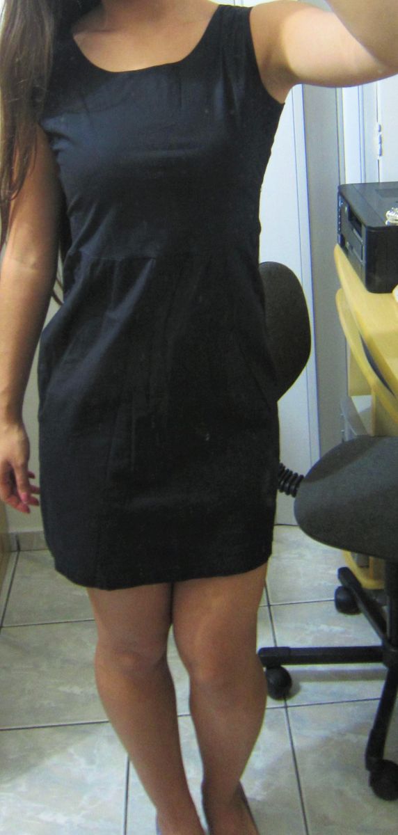 c&a vestido preto