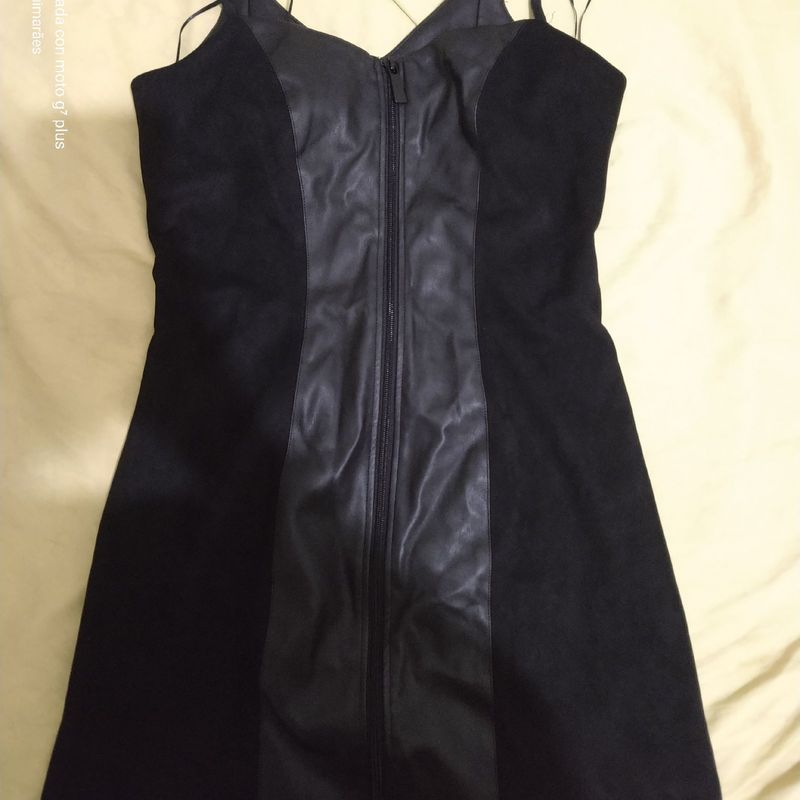 Vestido clearance camurça preto