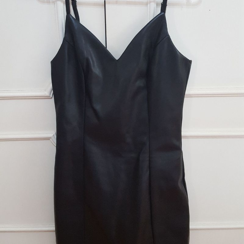 Renner vestido hot sale de couro