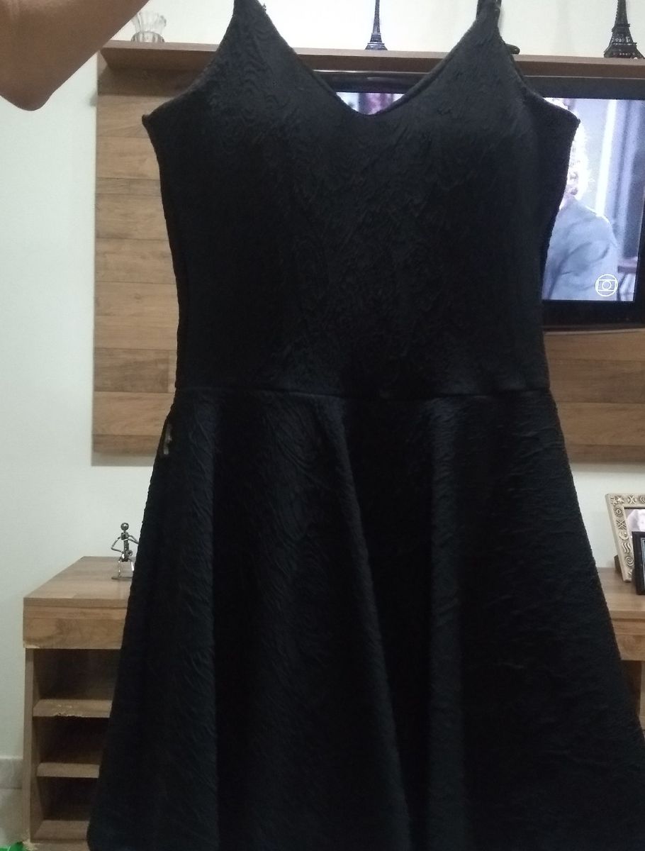 vestido de malha grossa rodado