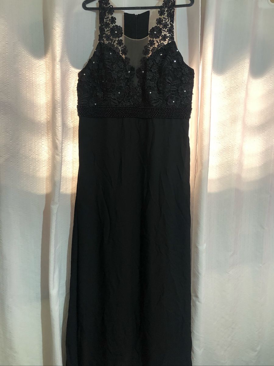 vestido de festa plus size preto