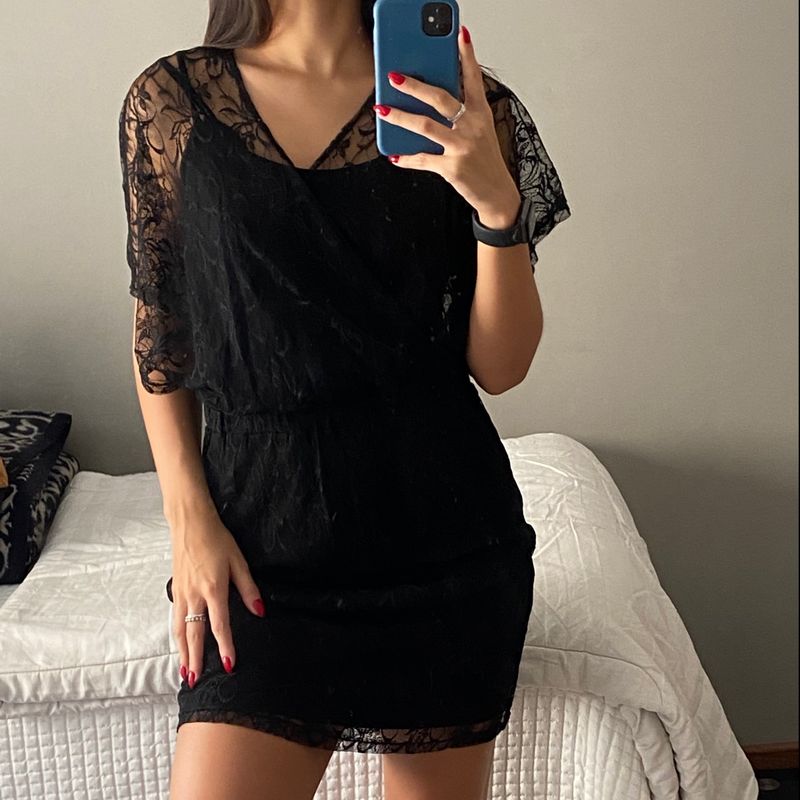 Vestido best sale renda riachuelo