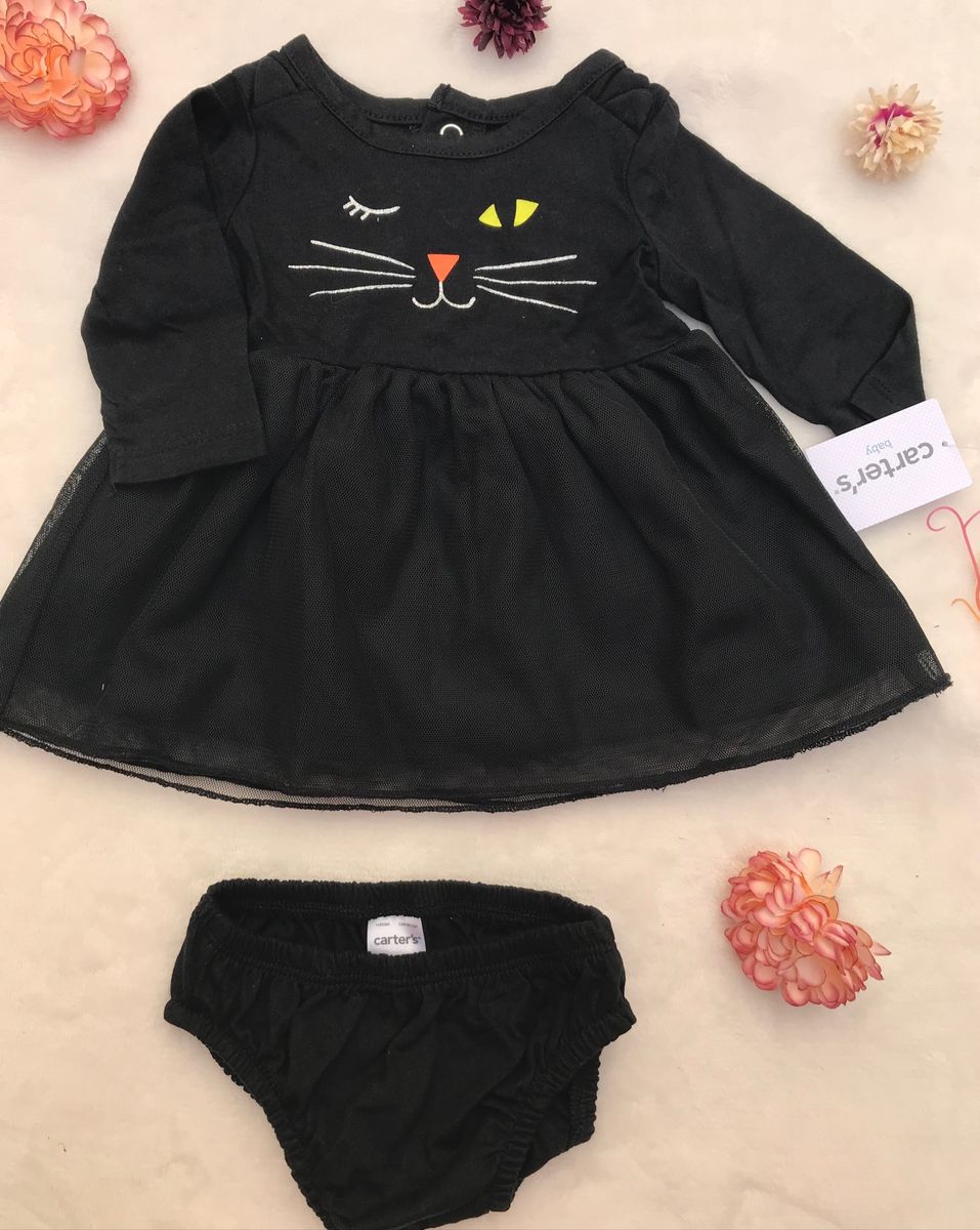 vestido preto para bebe