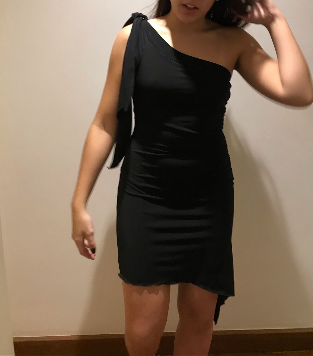 vestido longo preto malha fria