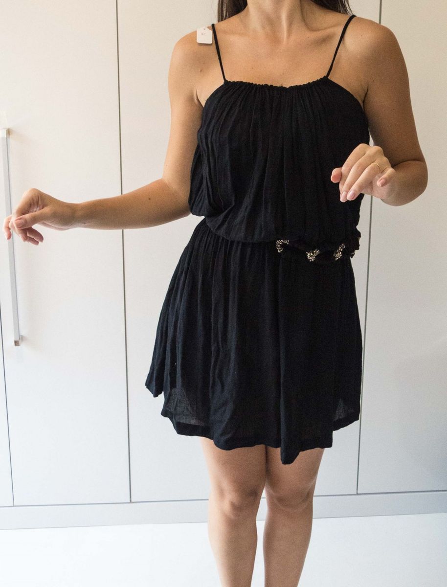 vestido soltinho preto