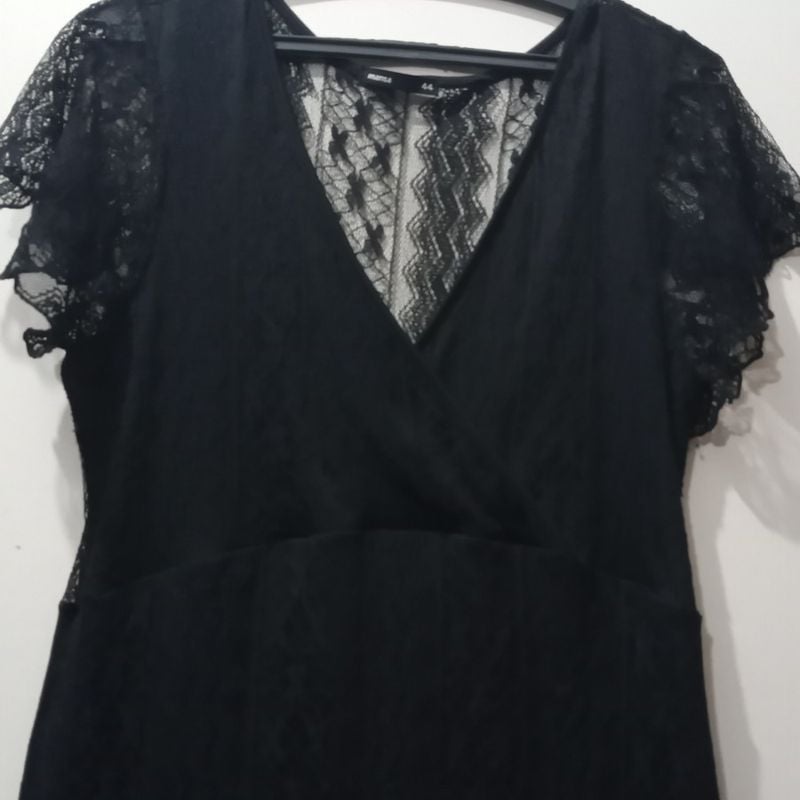 Vestido fashion preto basico marisa