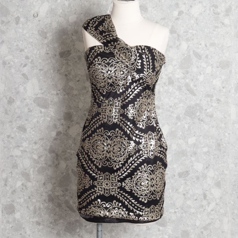 Com Brilho Feminino Zattini Vestido Tvz Festa Vestido Preto Tvz