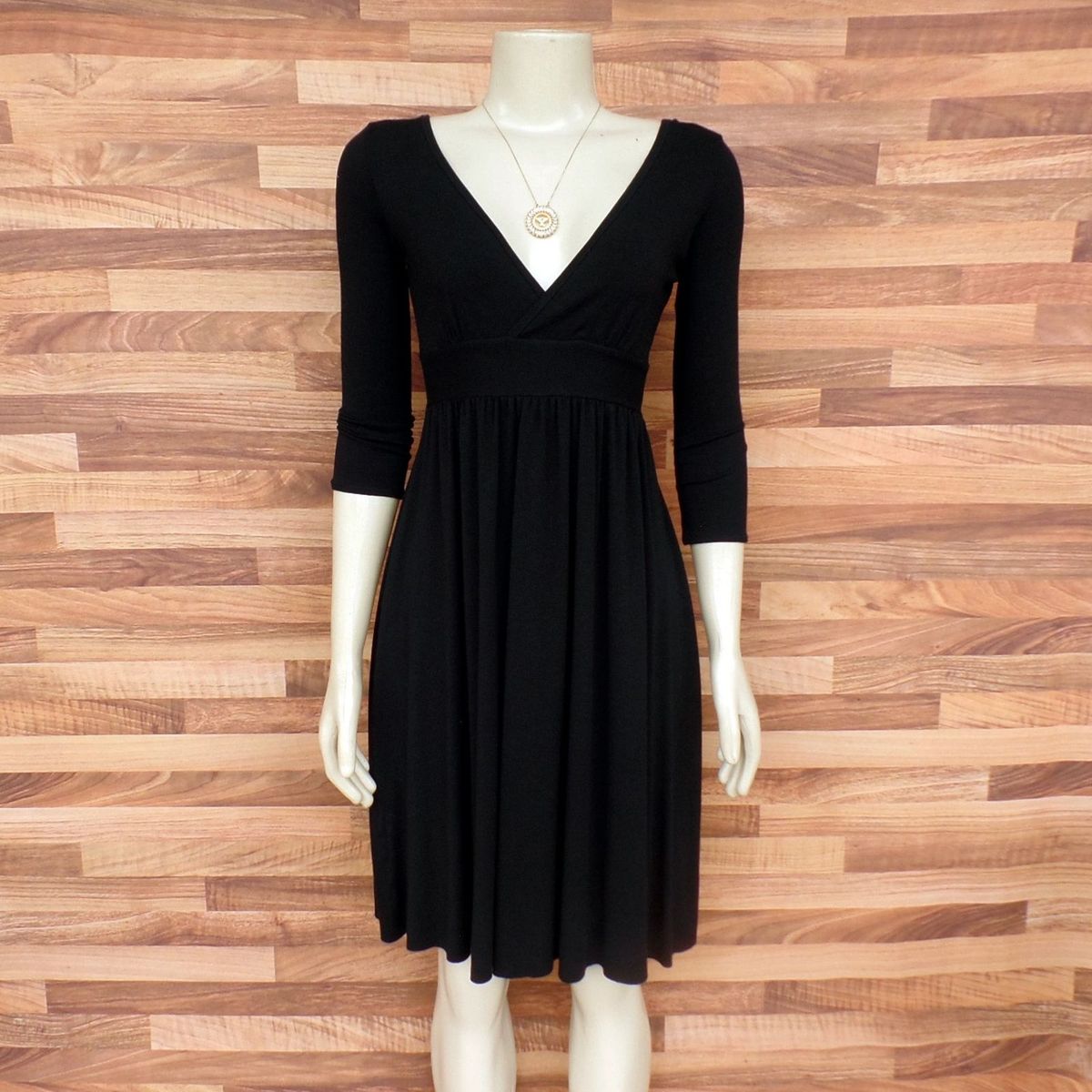 vestido viscolycra preto