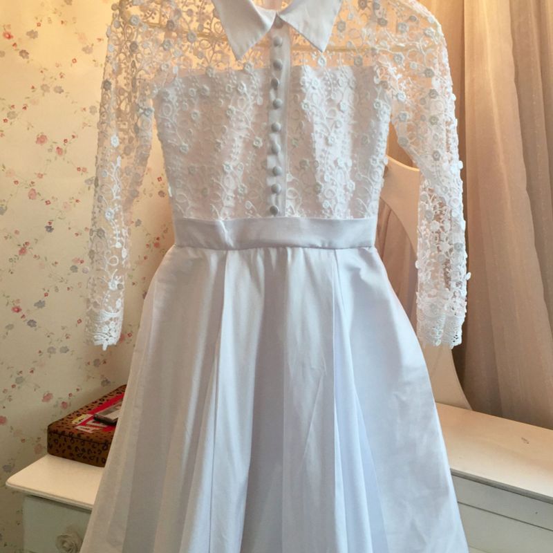 Vestido Primeira Eucaristia Roupa Infantil para Menina Usado