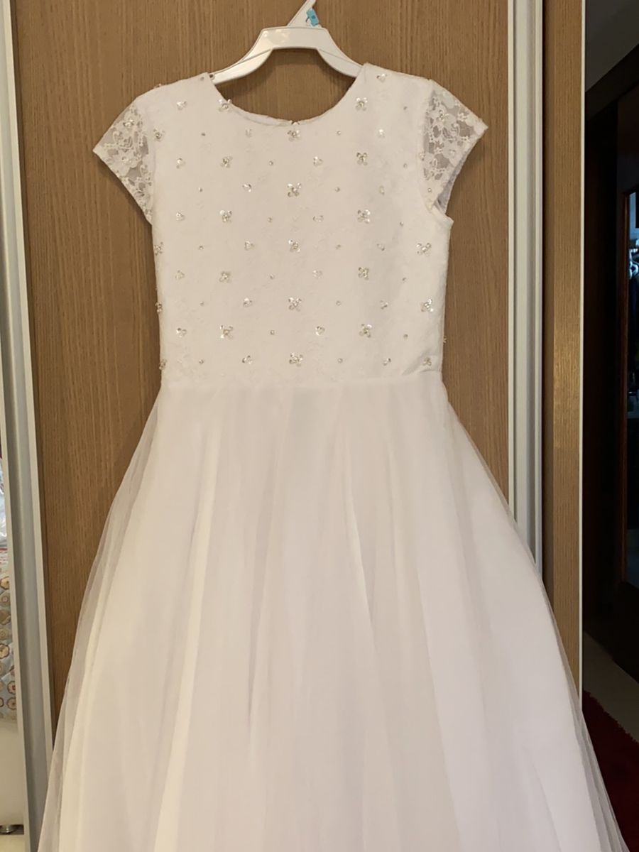 Vestido Primeira Eucaristia Daminha | Roupa Infantil para Menina