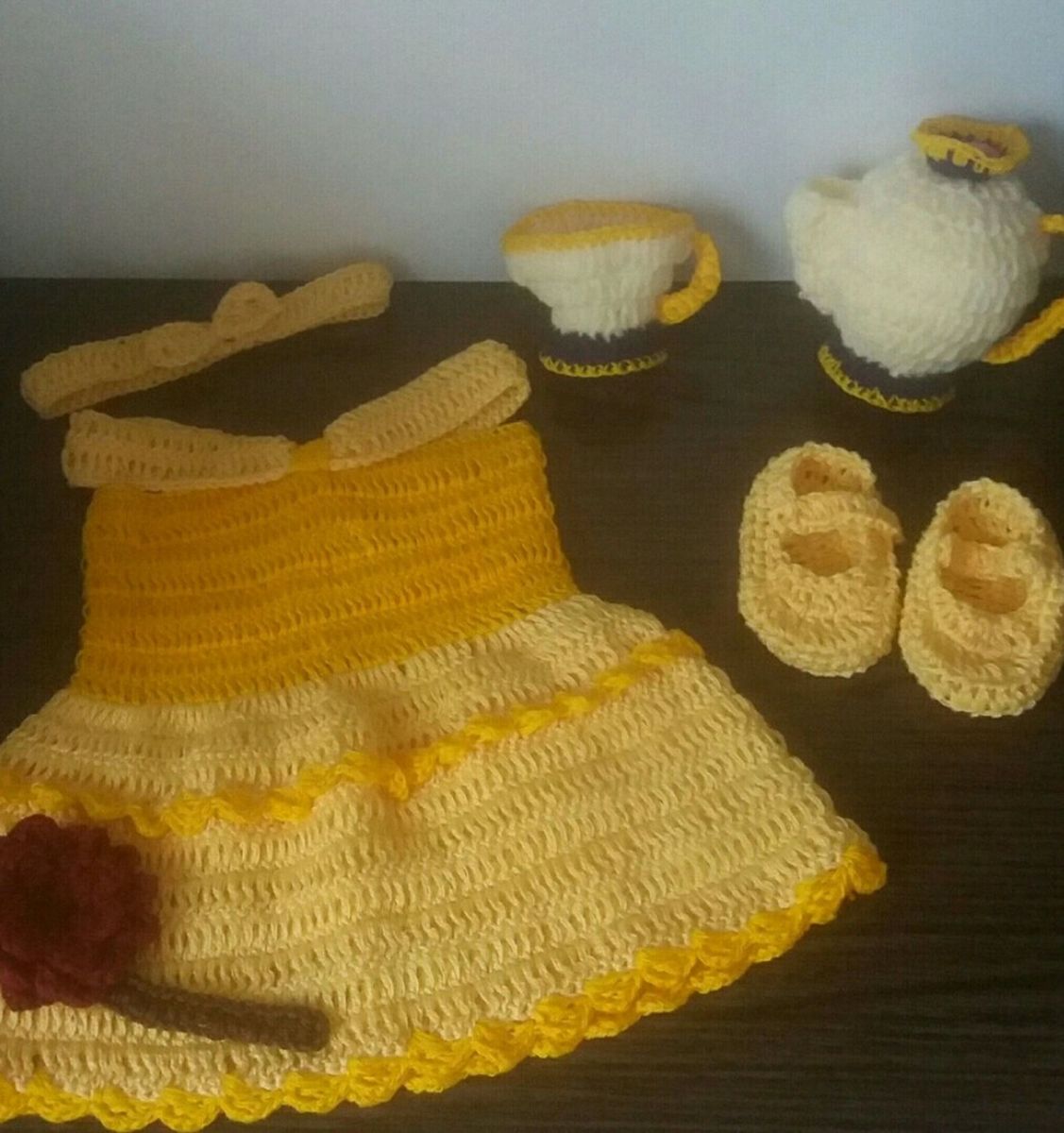 vestido croche princesa