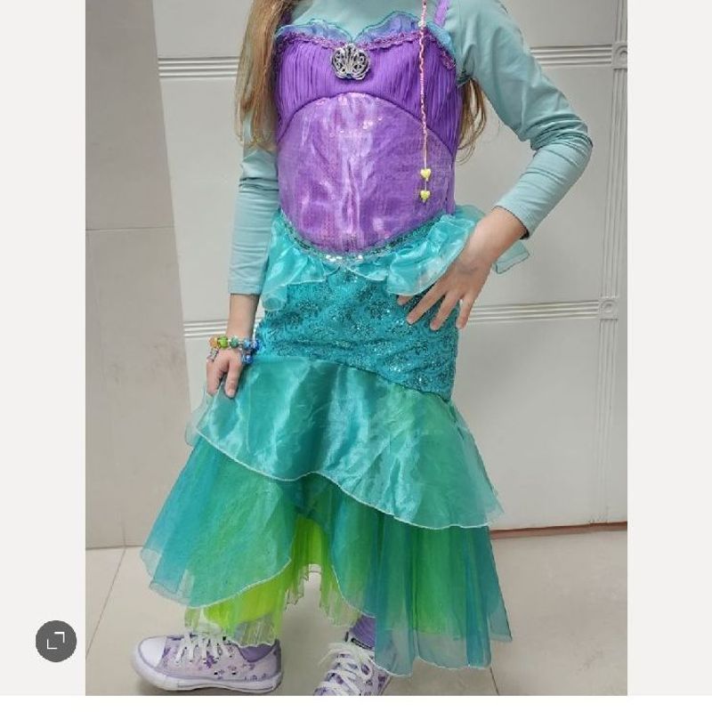 Vestido de princesa online ariel disney