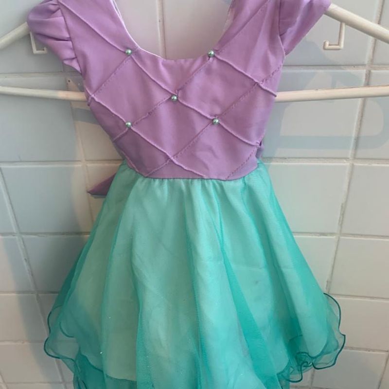 Vestido Fantasia Princesas Infantil Ariel (pequena Sereia)