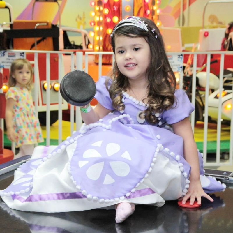 Vestido Princesa Sofia Disney Menina Infantil Luxo