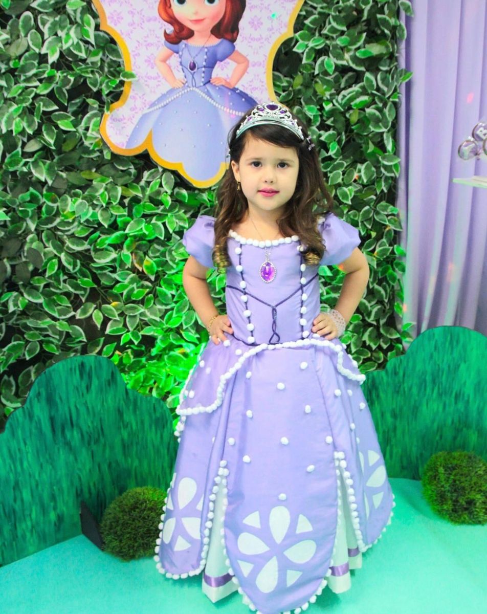 Vestido Princesa Sofia, Roupa Infantil para Menina Usado 57060030