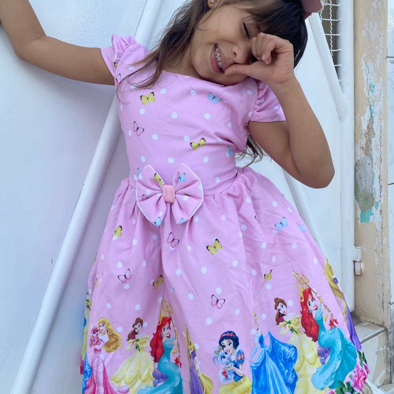 Vestidos princesas disney sales infantil