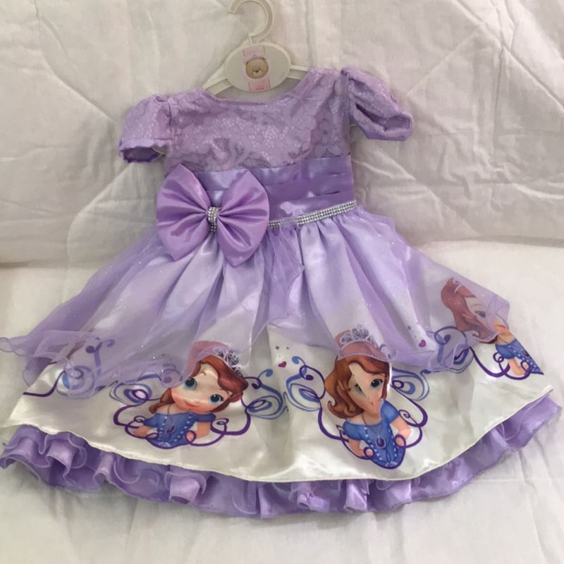 Vestido da Princesa Sophia | Roupa Infantil para Bebê Usado 78352893 |  enjoei