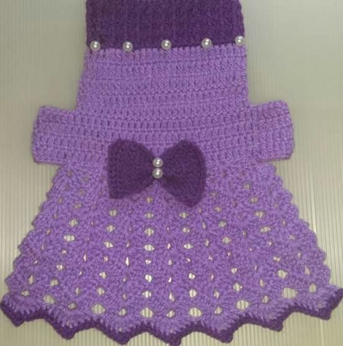 vestido pet de croche
