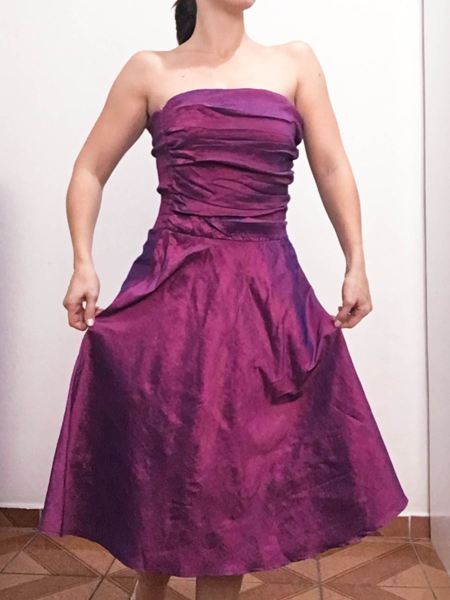 vestido madrinha violeta