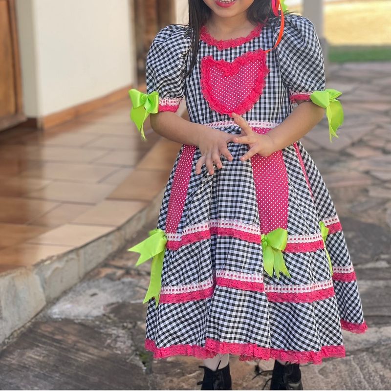 Vestido de store quadrilha infantil 2019